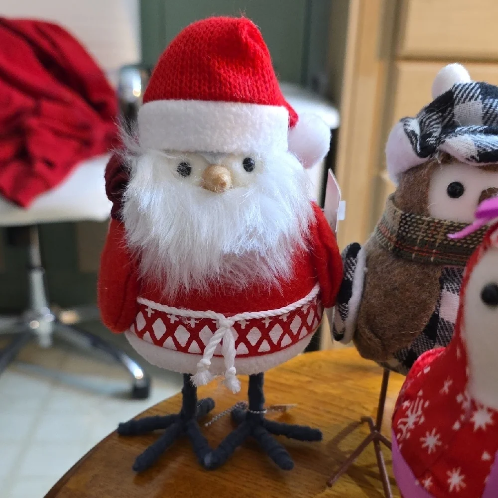 Target Holiday Owl Decor Set - Red, Green, Blue, Gray